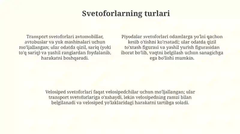 Svetafor va ularni turlari 4