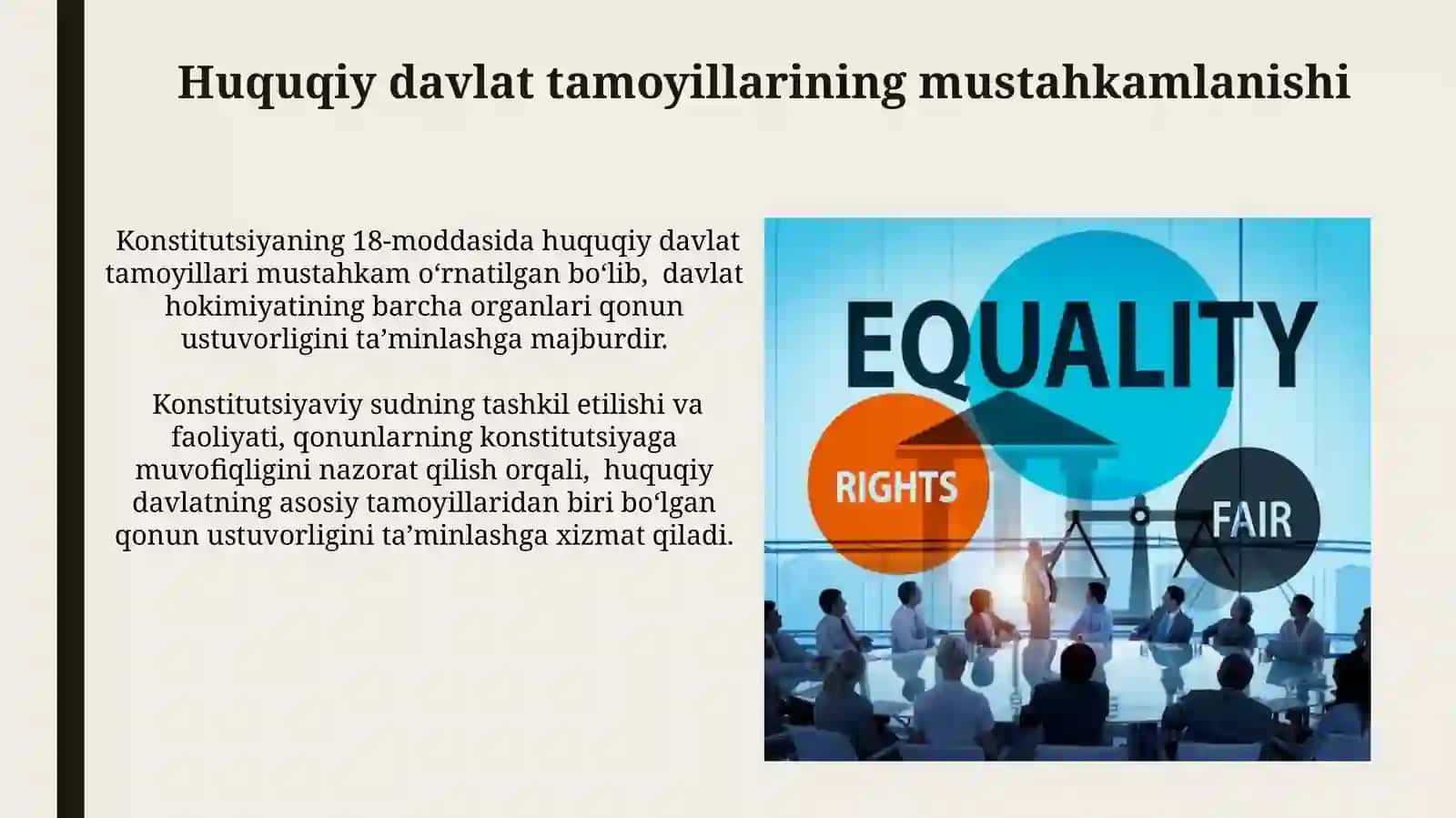 Konstitutsiyada davlat hokimiyati va boshqaruvi tizimiga oid muhim demokratik oʻzgarishlar 4