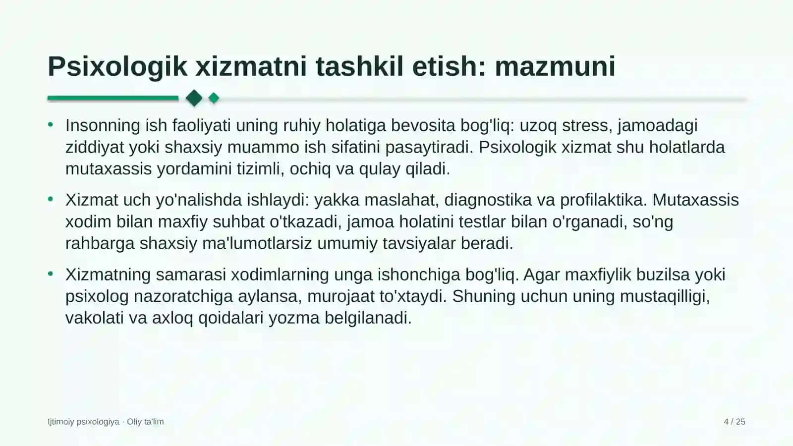 dehqon bozorlarida psixologik xizmatni tashkil etish 4300 4