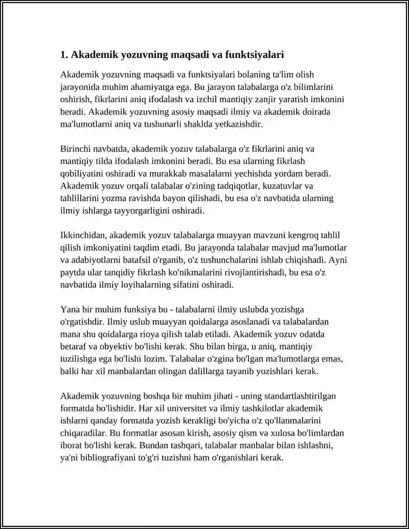AKADEMIK YOZUVGA XOS XUSUSIYATLAR VA UNGA QÕYILADIGAN TALABLAR 4