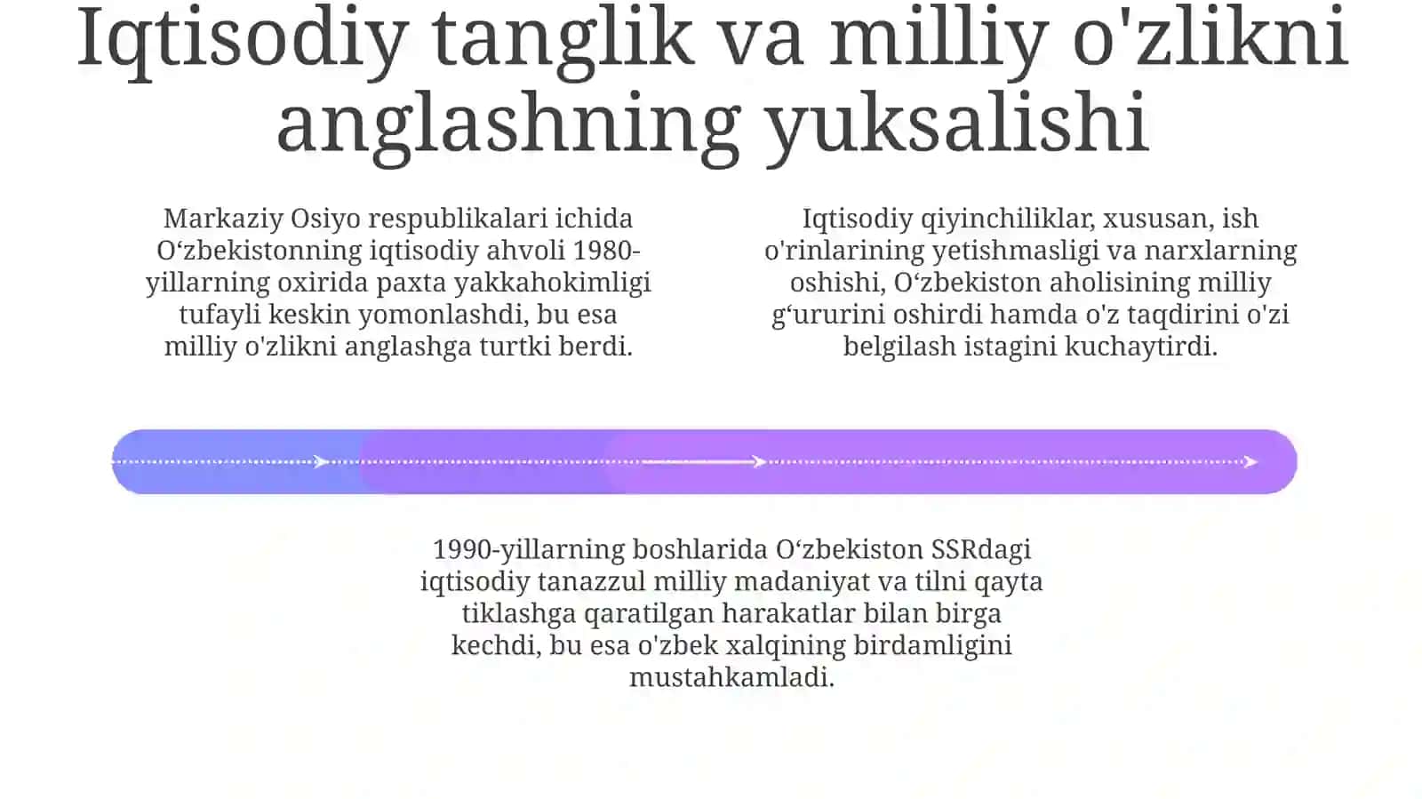 Mustaqillikka erishish arafasida Oʻzbekistondagi ijtimoiy - siyosiy jrayonlar 4