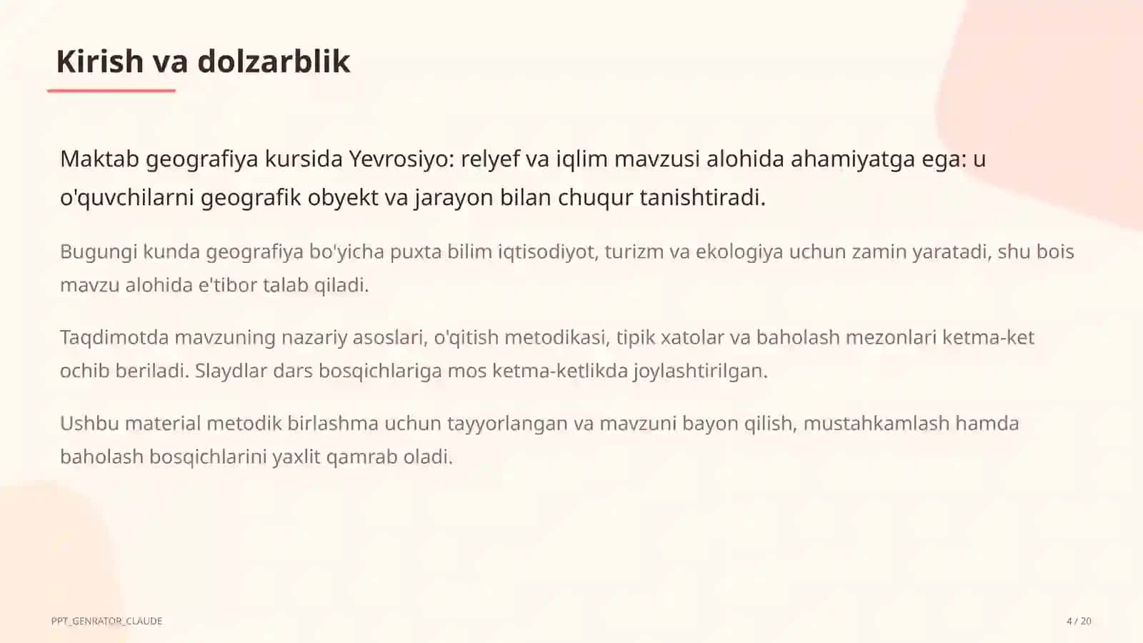 Yevrosiyo: relyef va iqlim (7-sinf) 4