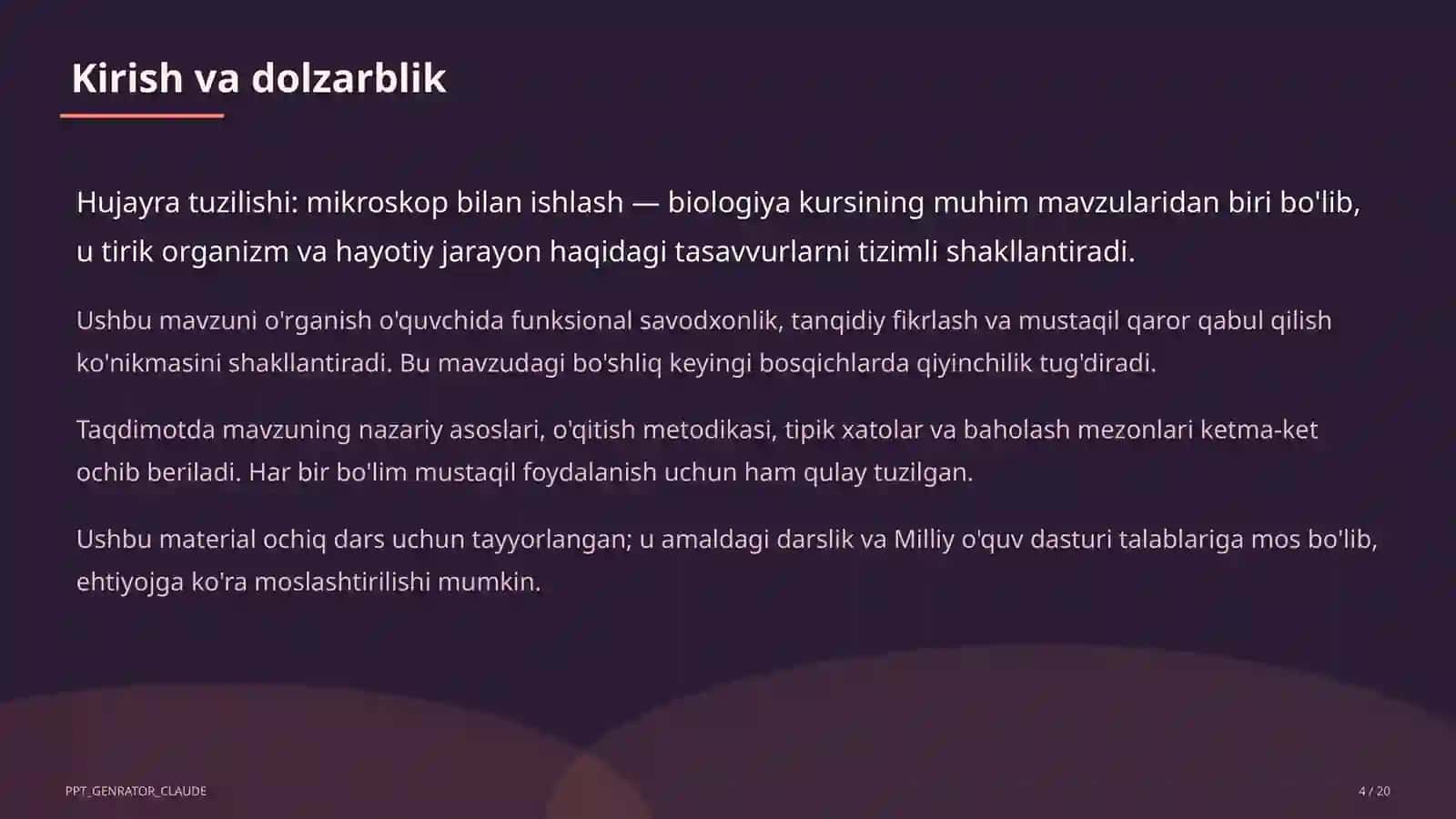Hujayra tuzilishi: mikroskop bilan ishlash (5-sinf) 4