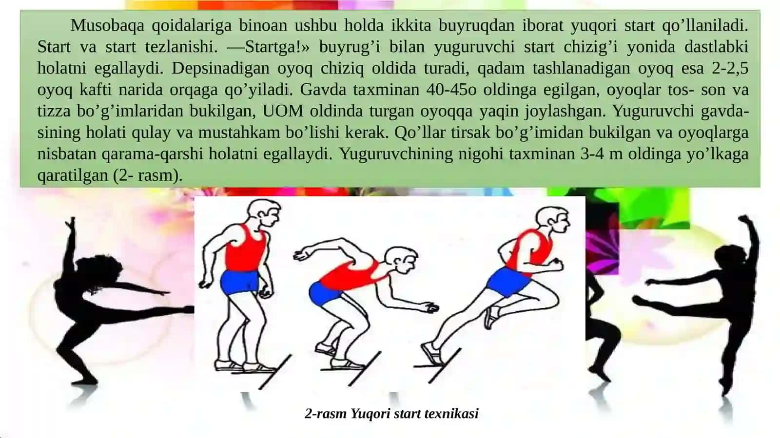 Oʻrta va uzoq masofaga yugurish texnikasini oʻrgatishni takomillashtirish 4