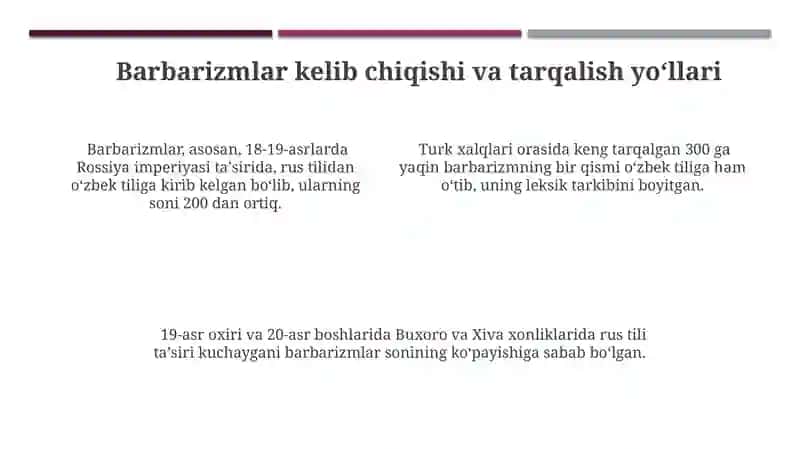 Barbarizmlar: Ta'rif va Turlari 4