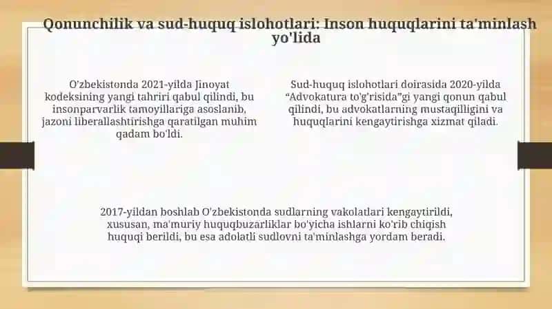 Yangi O'zbekistonda inson haq-huquqlari vaerkinliklari kafolatining yaratilishi 4