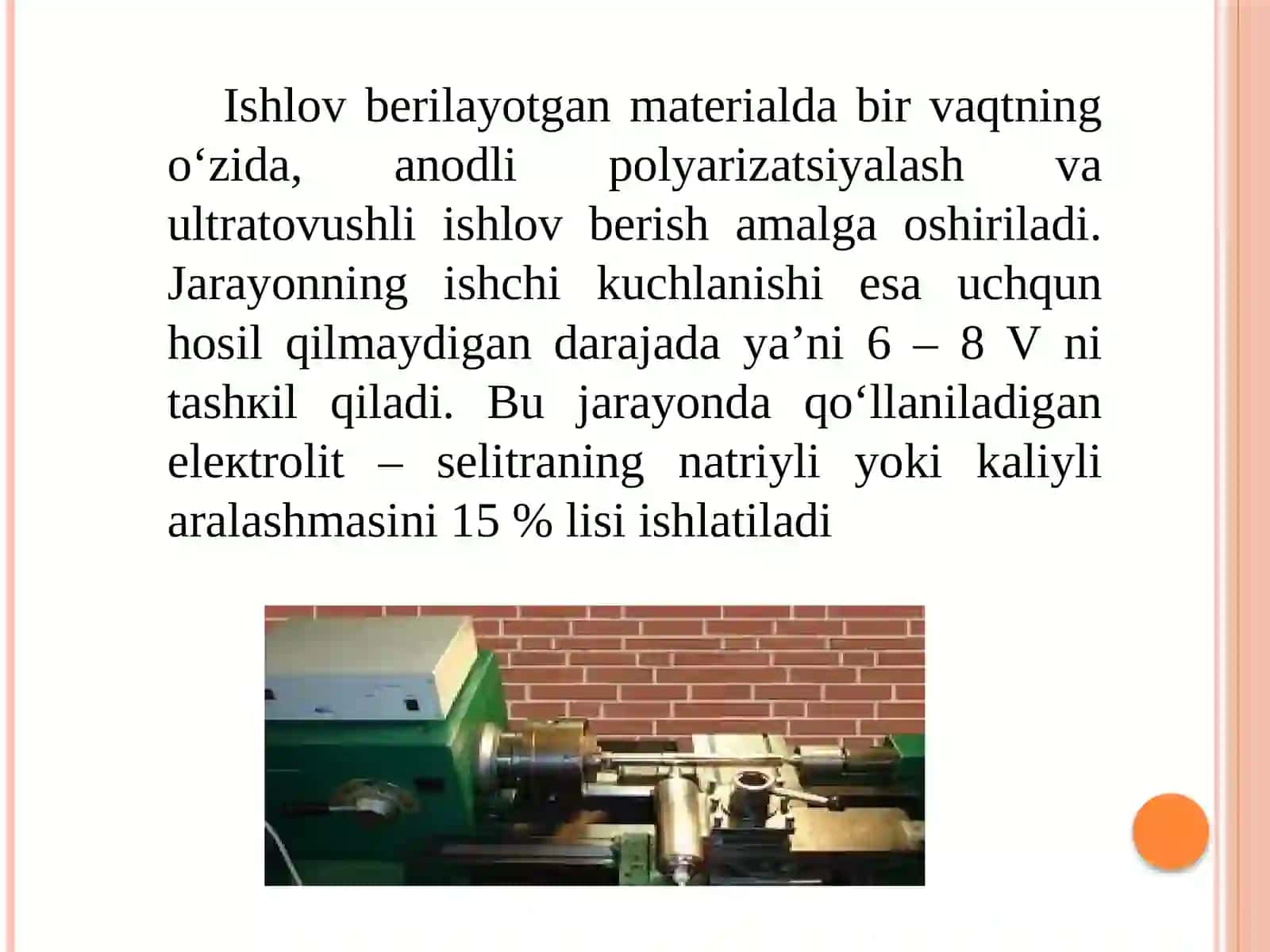 Abraz koʻtarib turuvchi elektrolitlarga  ultrаtоvushli ishlоv bеrish 4