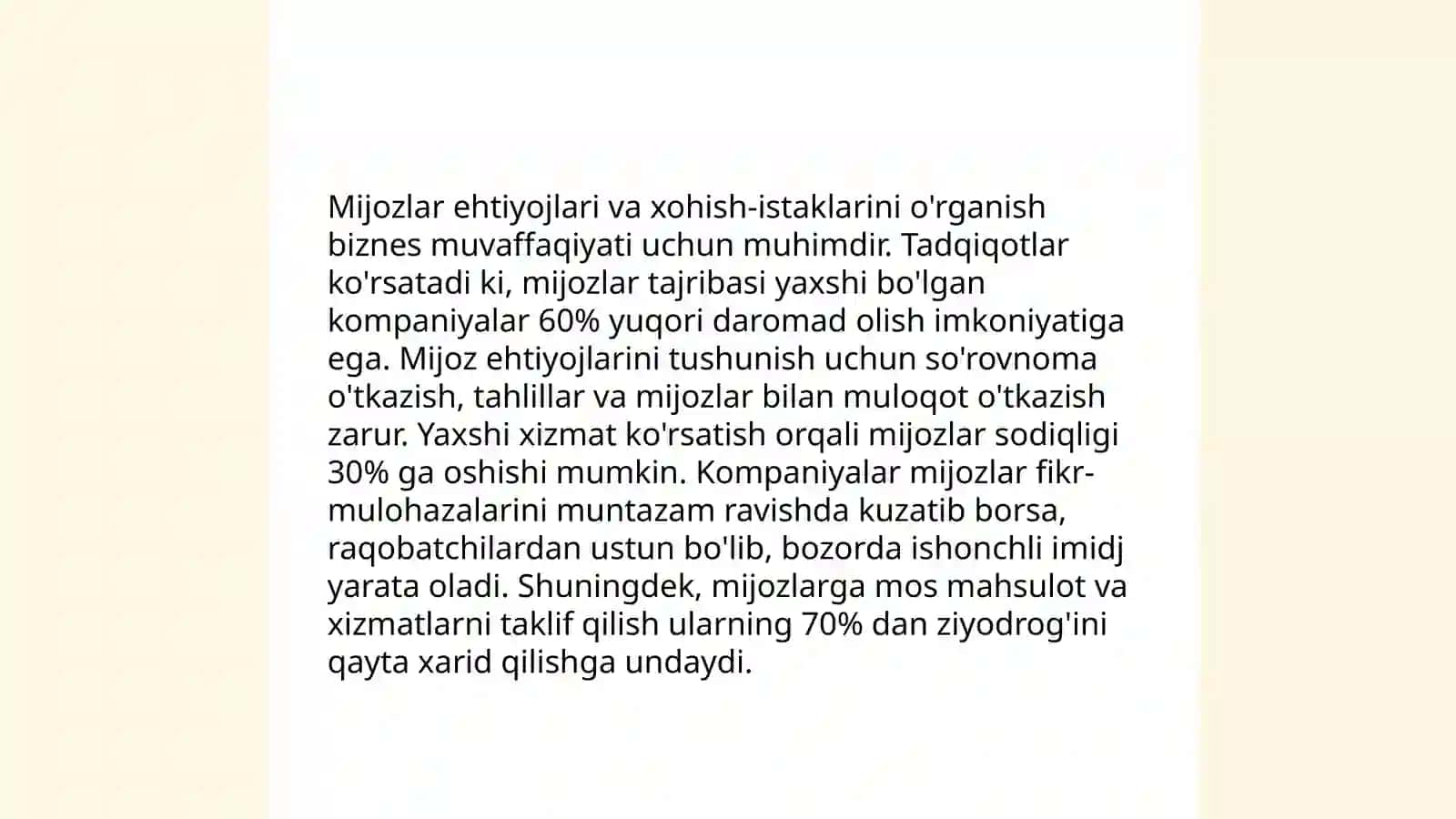 Turistik korxonaga oid marketing tadqiqotlari 4