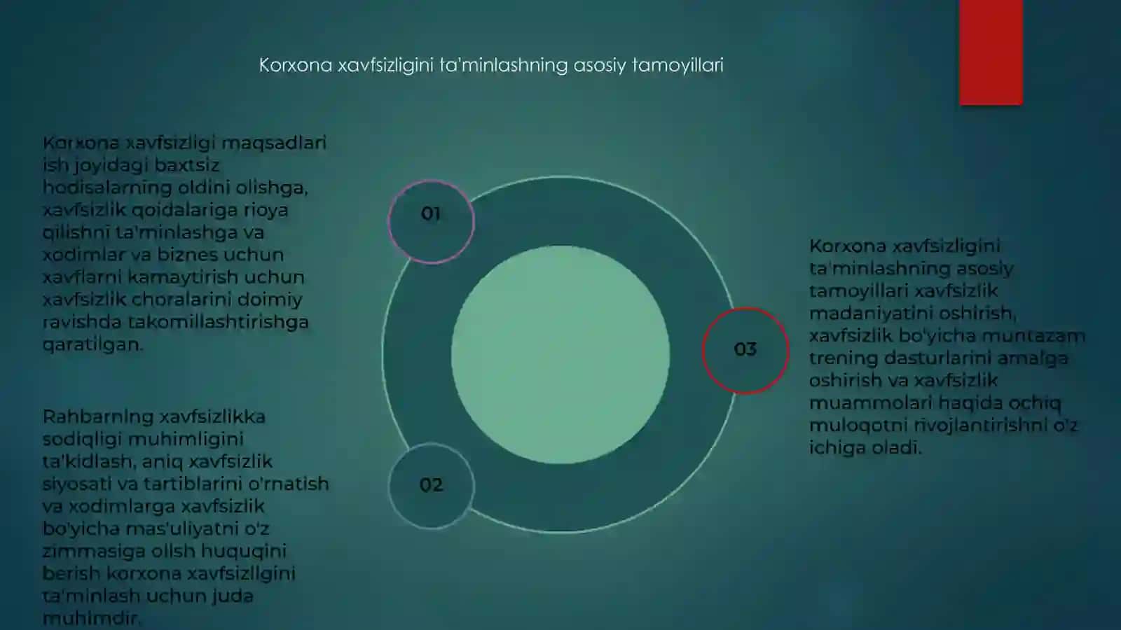 Korhona xavsizligi maqsadi vazifalari va tamoillari 4