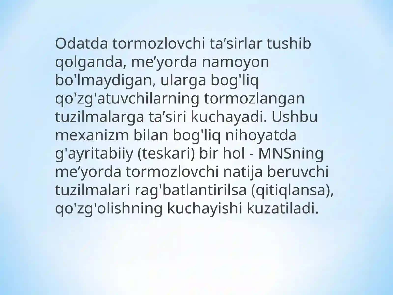 Asab tizimi (NS) 4