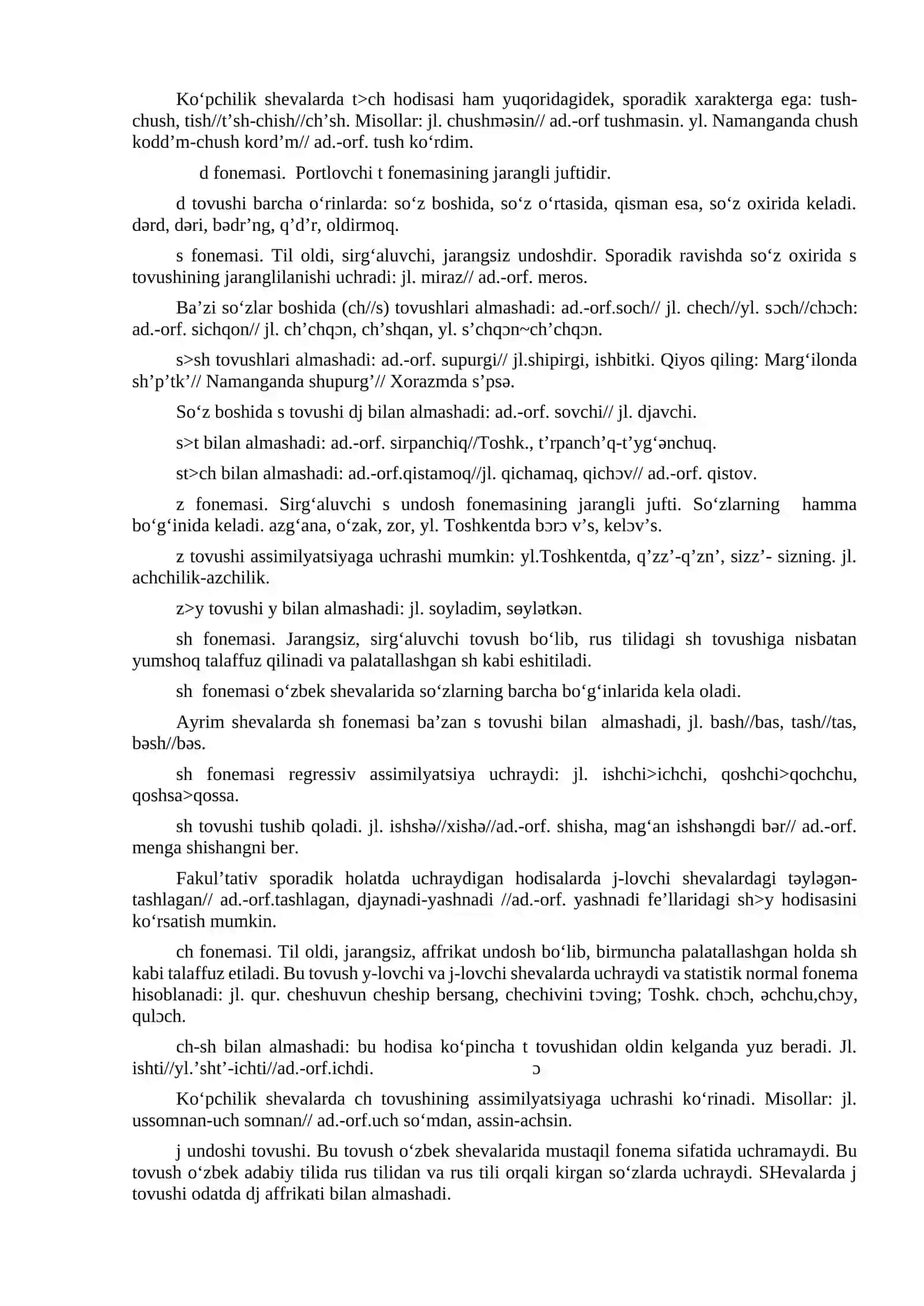O‘ZBEK XALQ SHEVALARIDA FONETIK JARAYONLAR 4