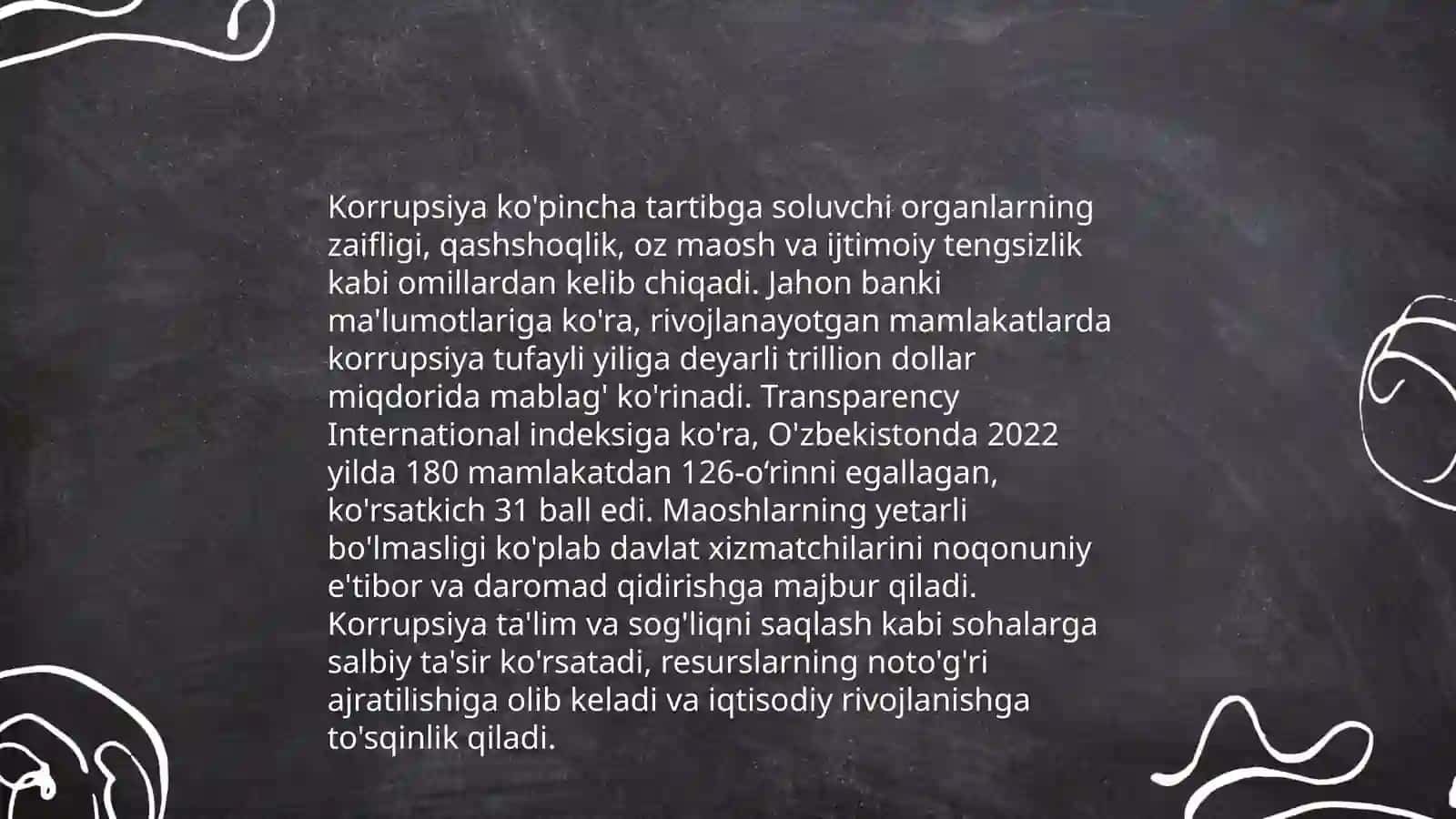 Korrupsiyaning mohiyati va uning oqibatlari 4