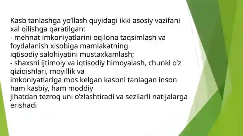 Kasbtanlashgayòllashning psixologik muammolari 4