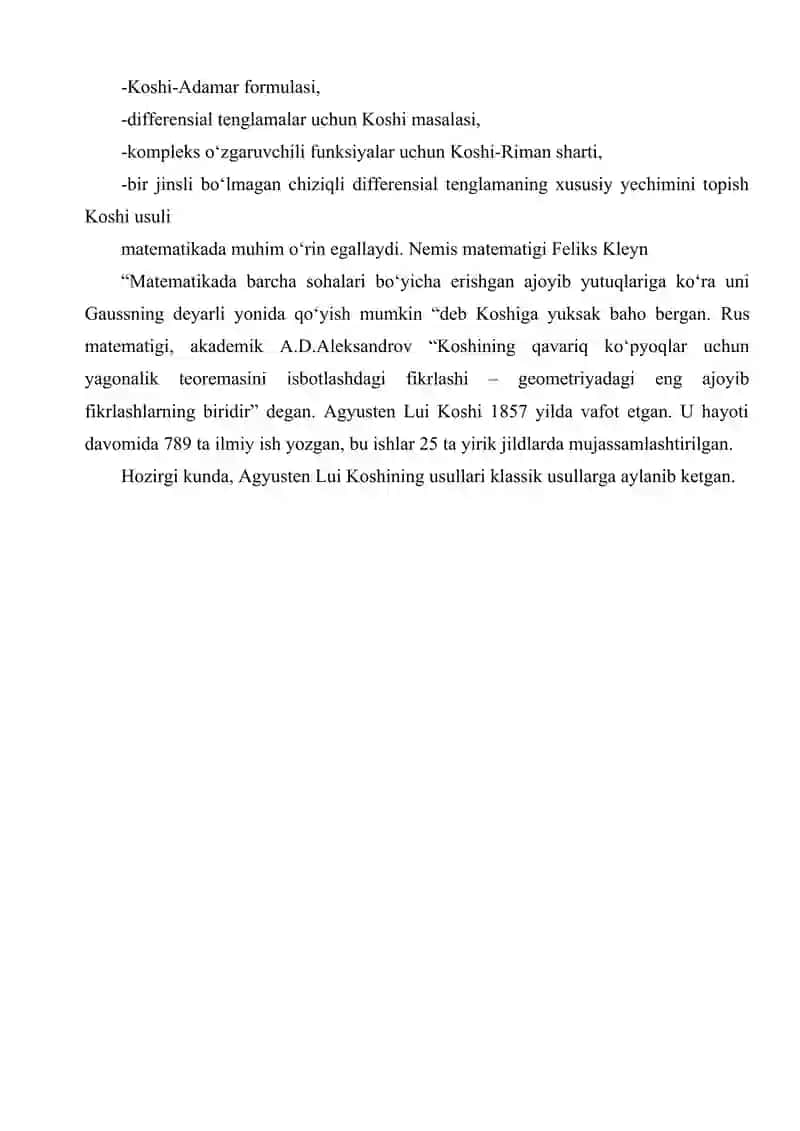 Koshi tengsizligi 4