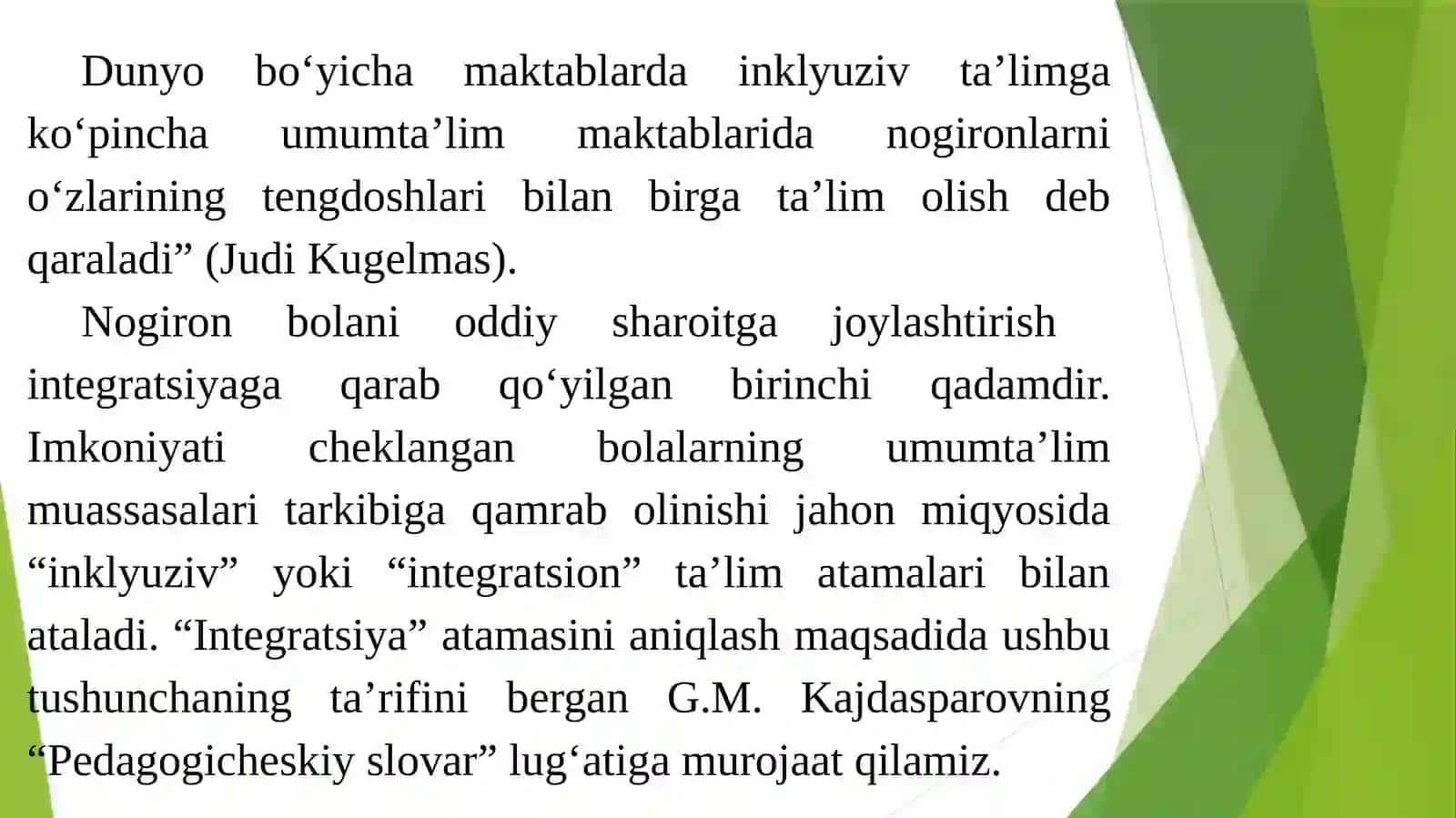 INKLYUZIV TA’LIMNING VUJUDGA KELISHI VA RIVOJLANISHI 4