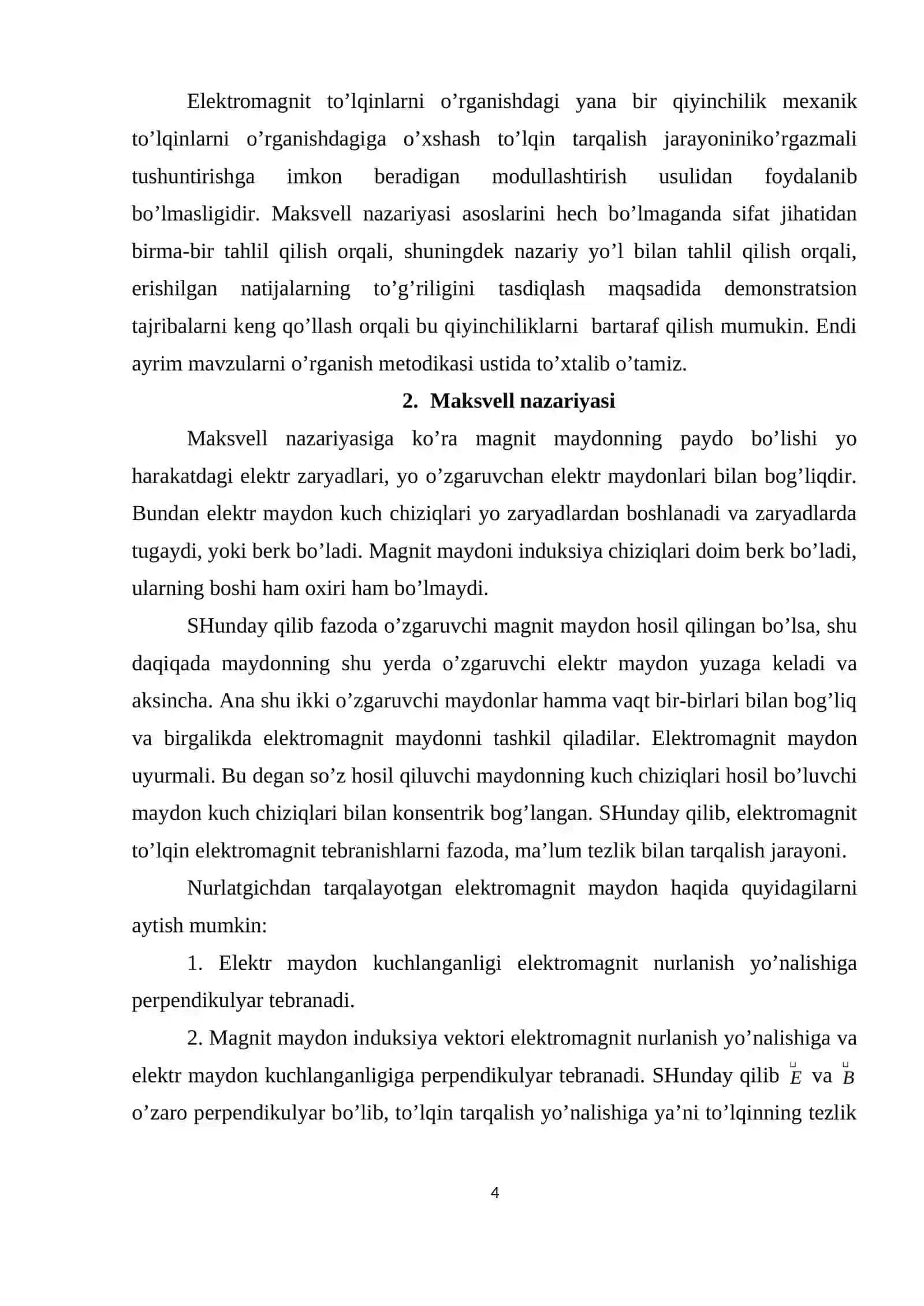 Elektromagnit to'lqinlarni tarqatish va qabul qilish usullari 4