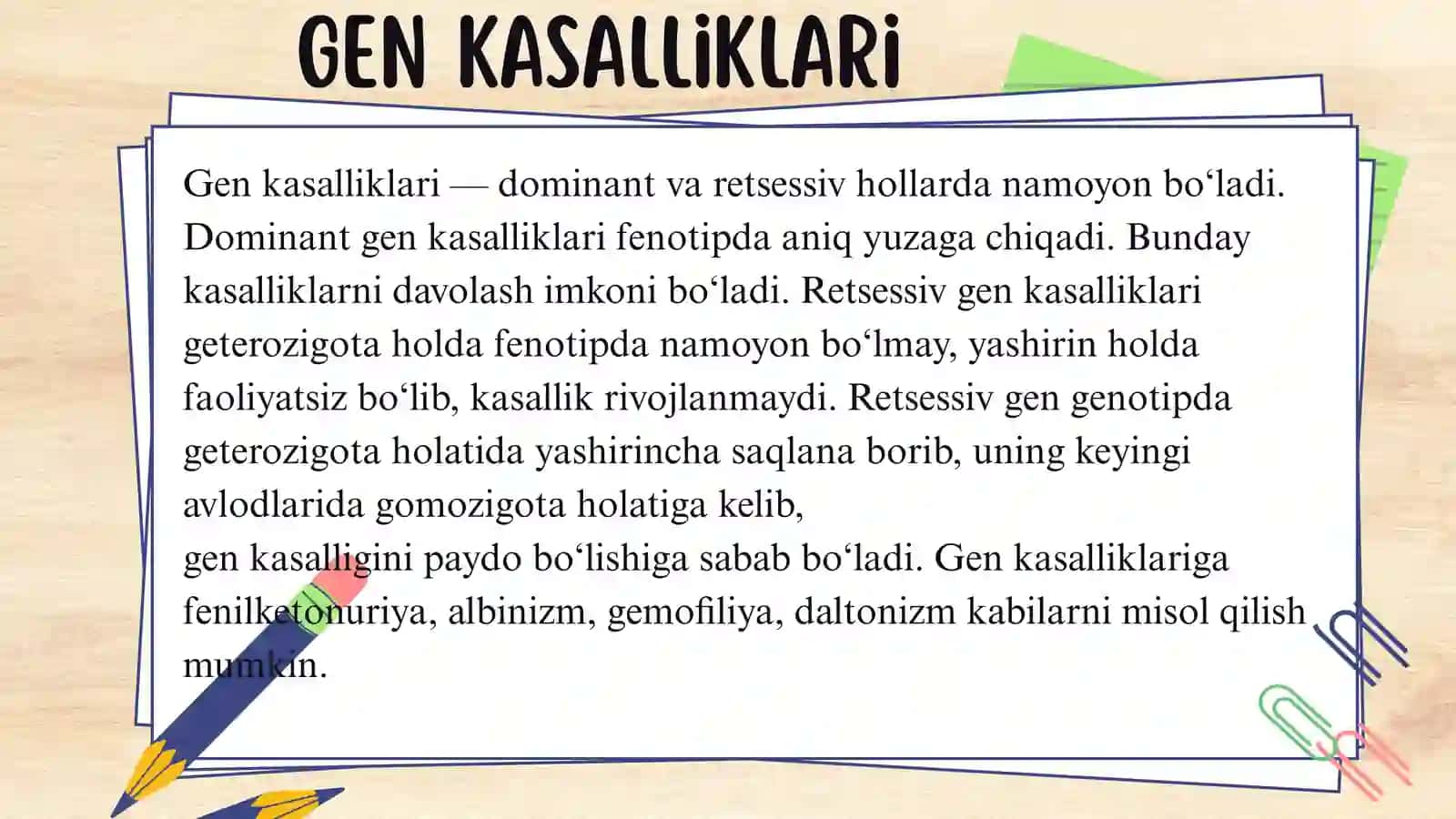 Irsiy kasalliklar 4