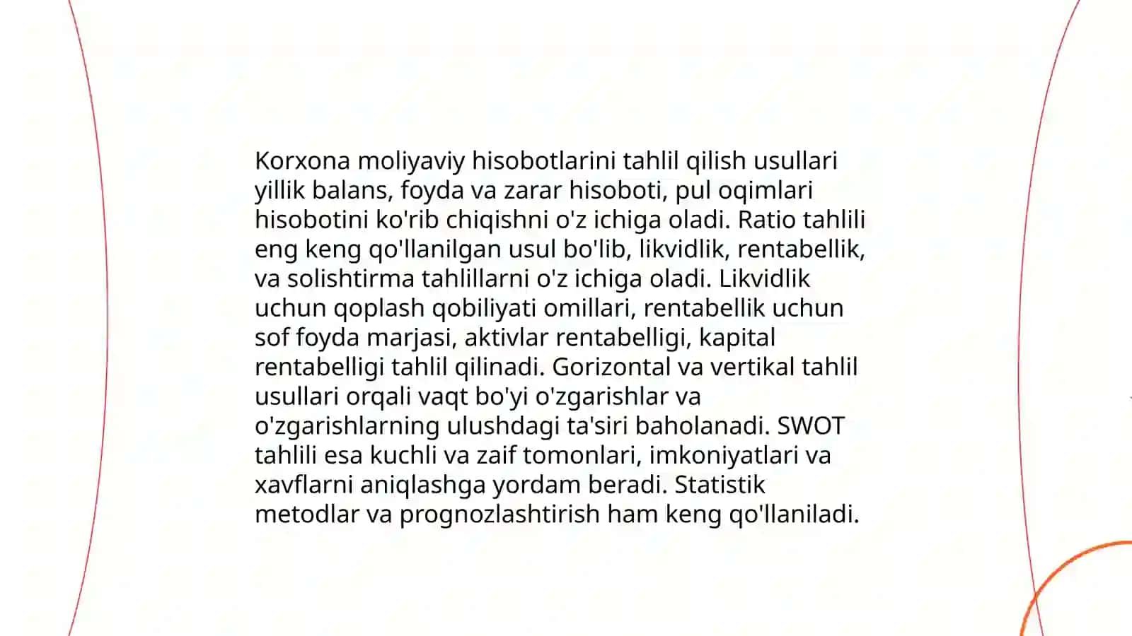 Moliyaviy tahlilning axbarot bazasi va hisobotlarni oqish 4