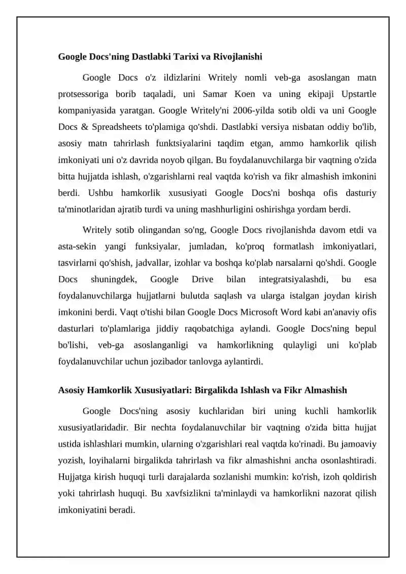 Google Docs 4