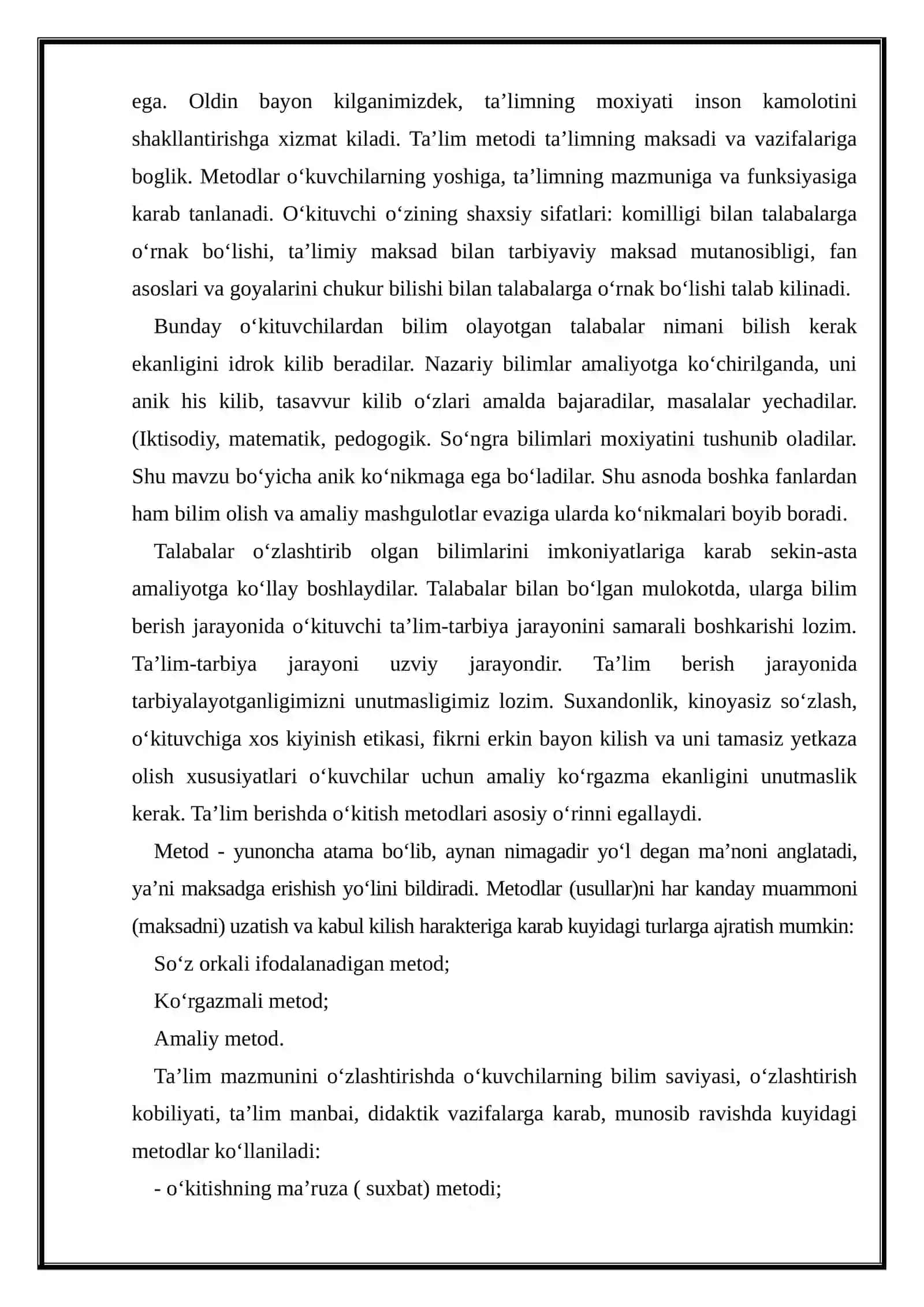 Pedagogikada ta’lim metodlari 4