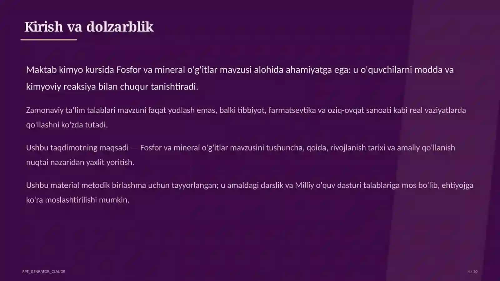 Fosfor va mineral o'g'itlar (9-sinf) 4