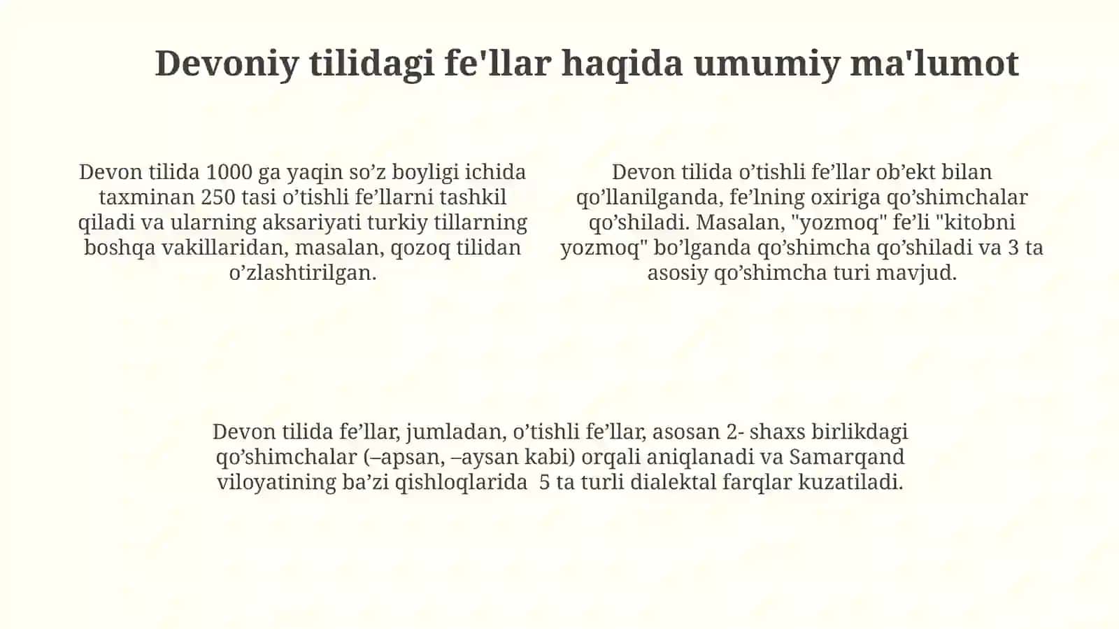 "Devonu lug‘otit turk"dagi harakat fe’llari 4