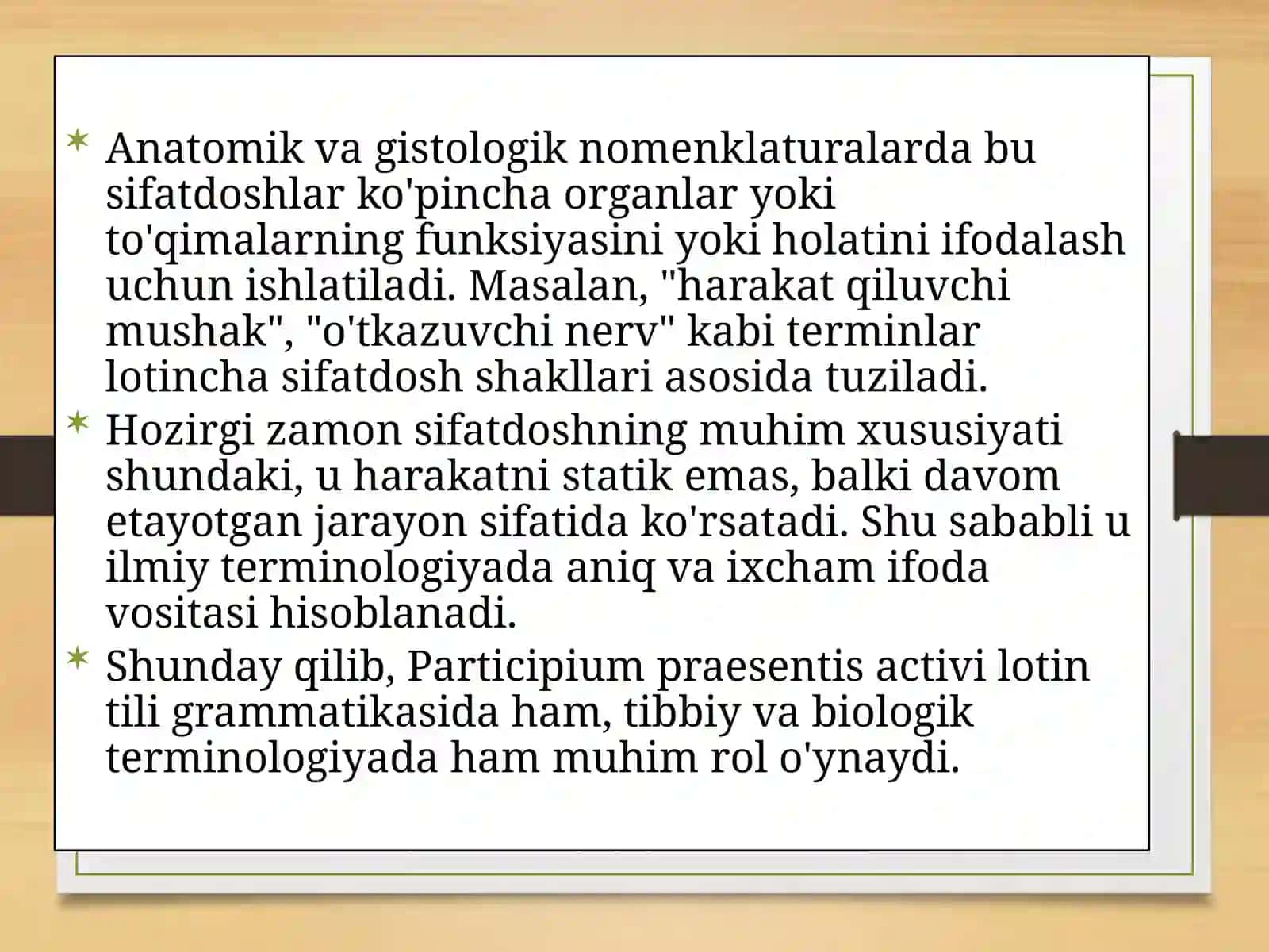 Anatomik vagistologik terminologiyada sifat doshlar 4