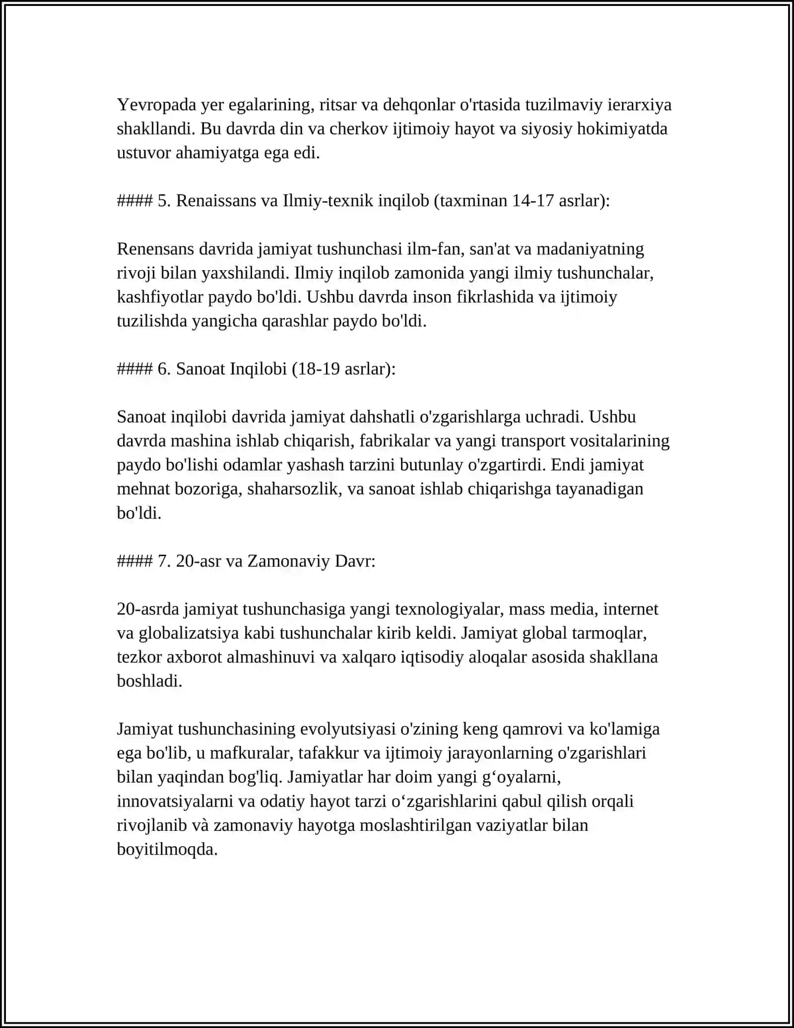 JAMIYATNING PAYDO BO‘LISHIGA OID QARASHLAR DINAMIKASI 4