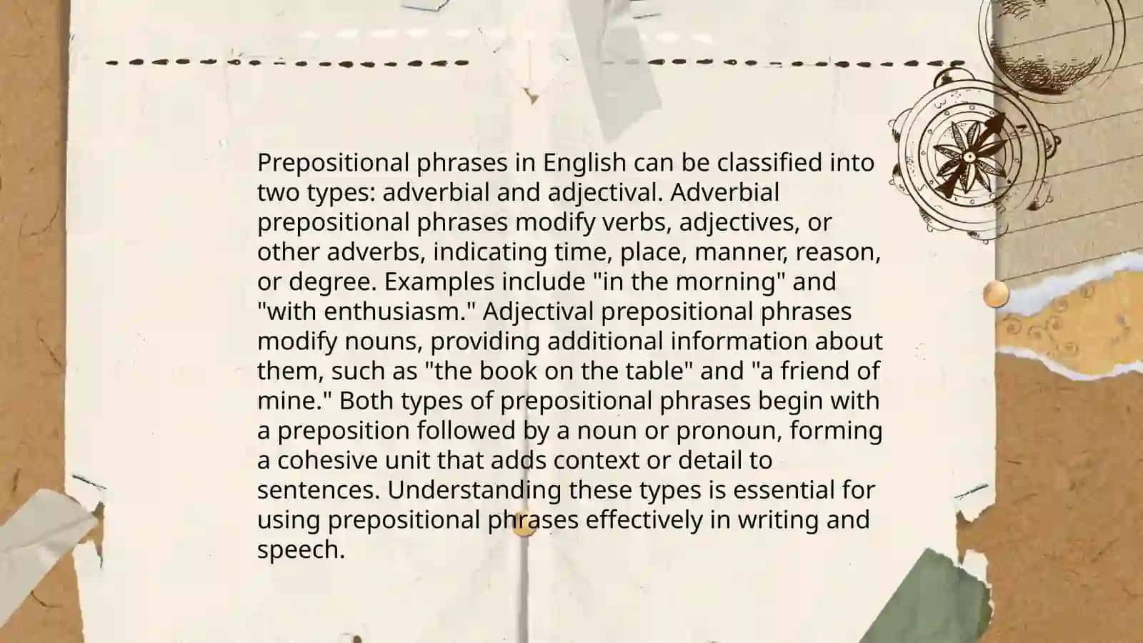 Prepositional phrases 4