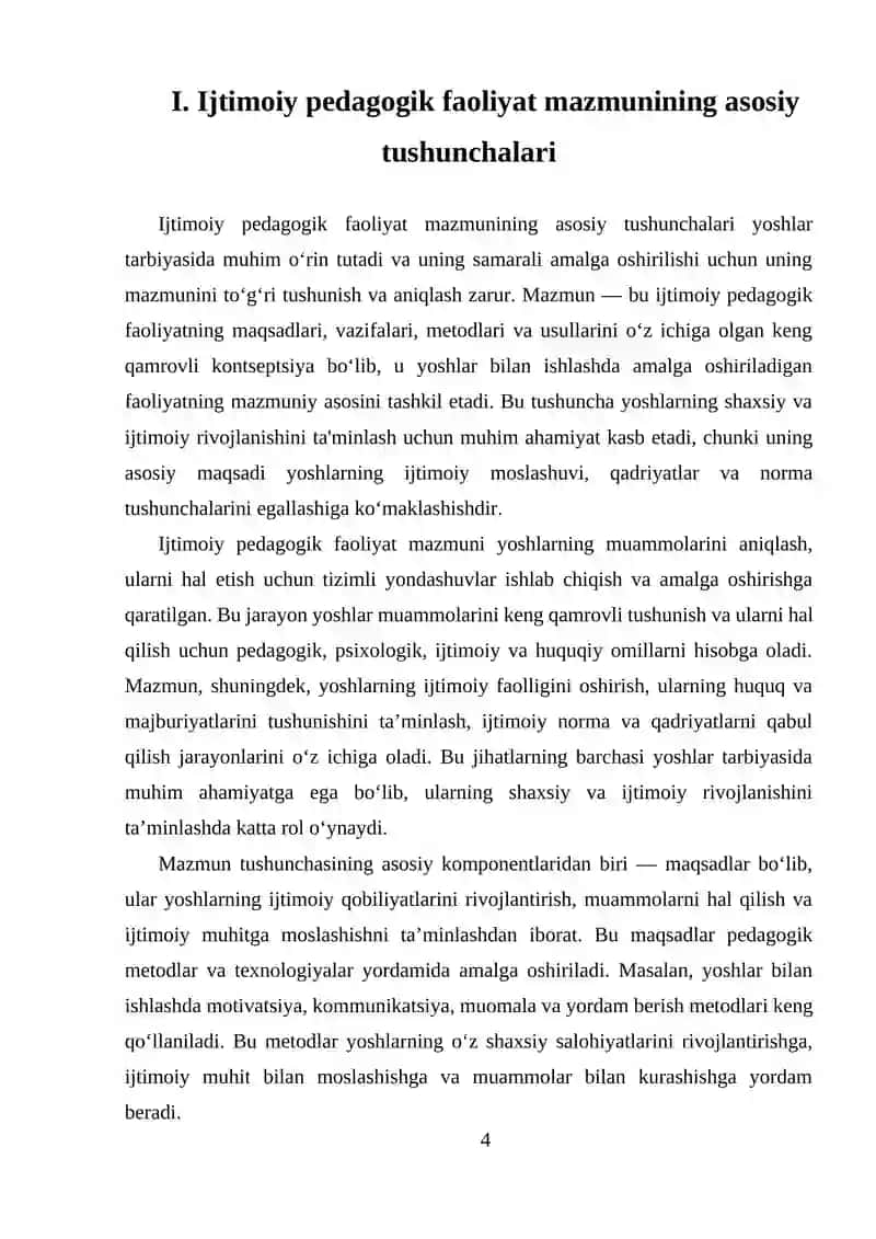 Ijtimoiy pedagogik faoliyat mazmunining asosiy tushunchalari 4
