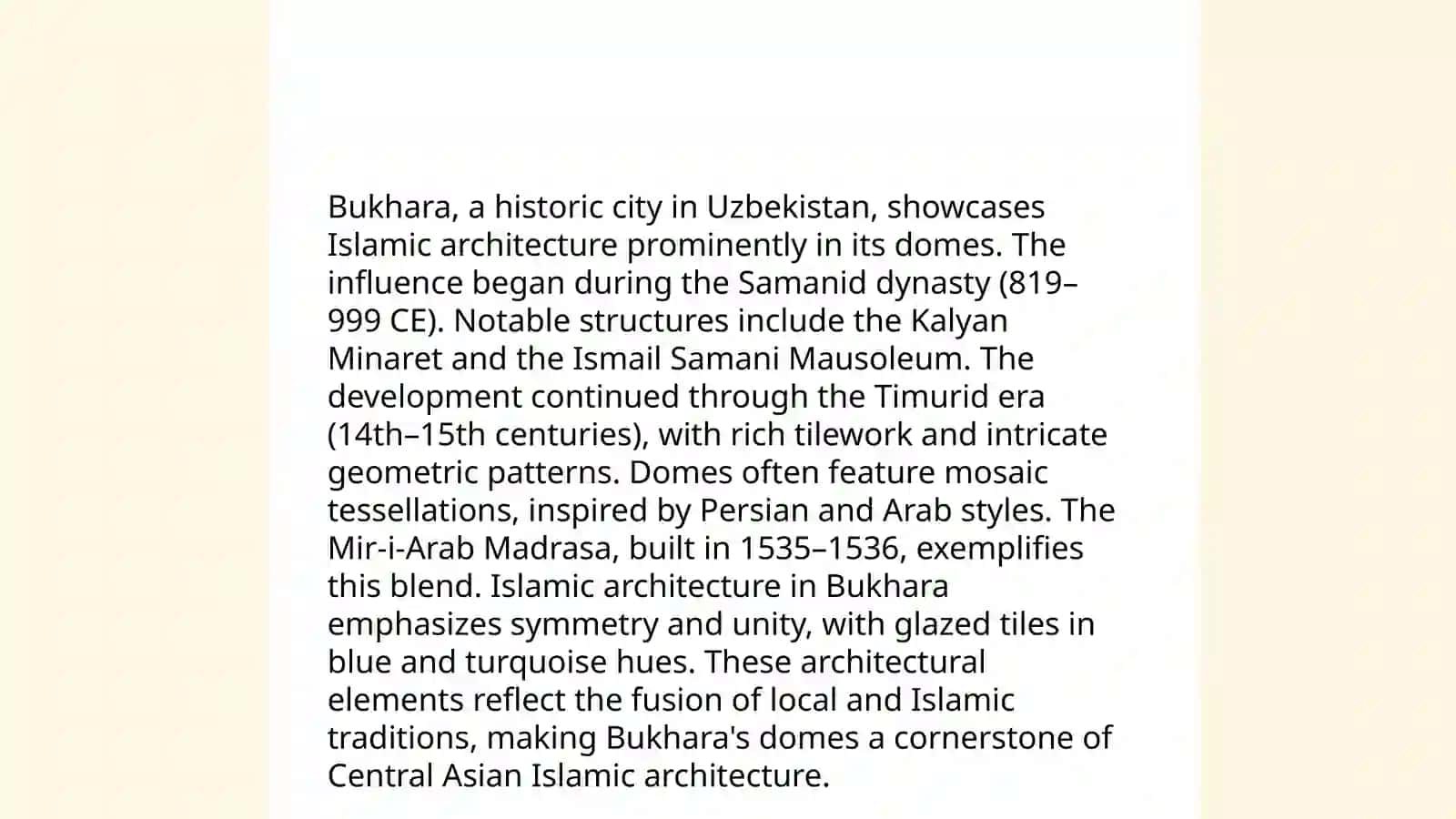 Famous Domes of Bukhara 4