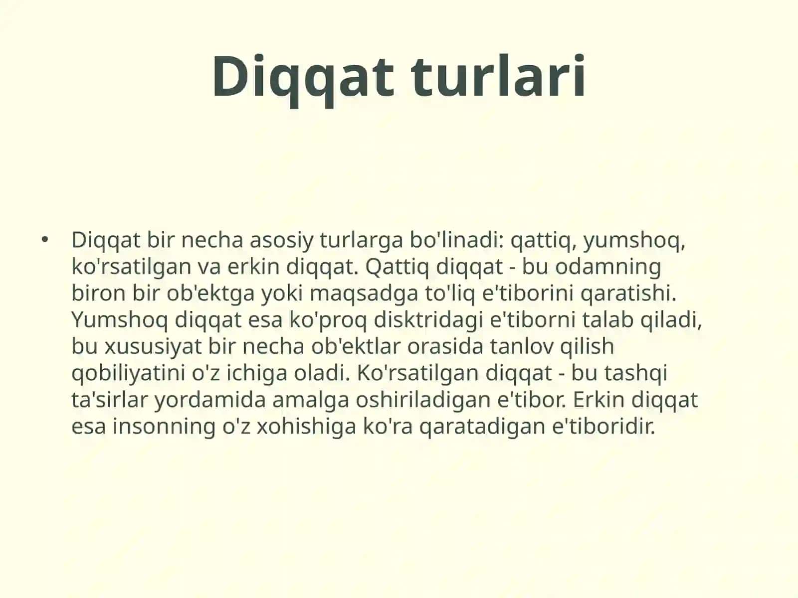Diqqatni rivojlantirish mashqlari 4