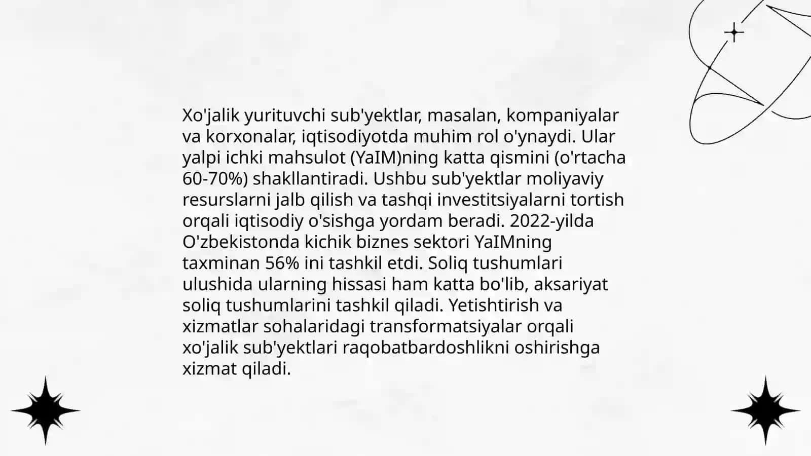 Xojalik yurituvchi subektlar moliyasi -davlat moliyaviy salohiyating asosi 4