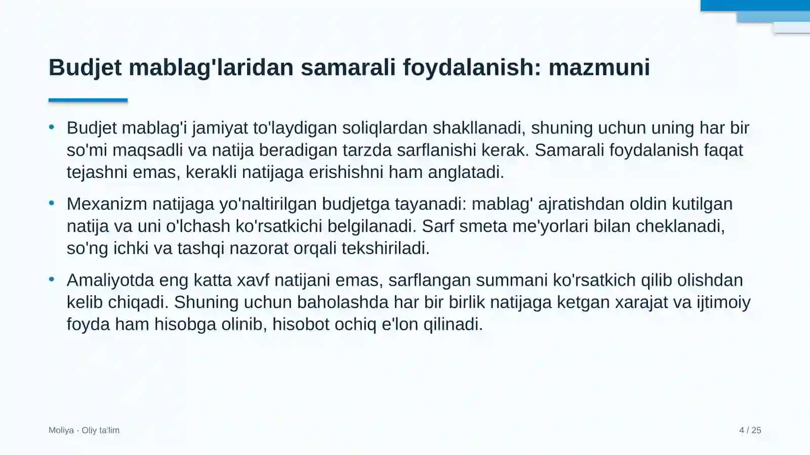 Bog'dorchilikda budjet mablag'laridan samarali foydalanish 4