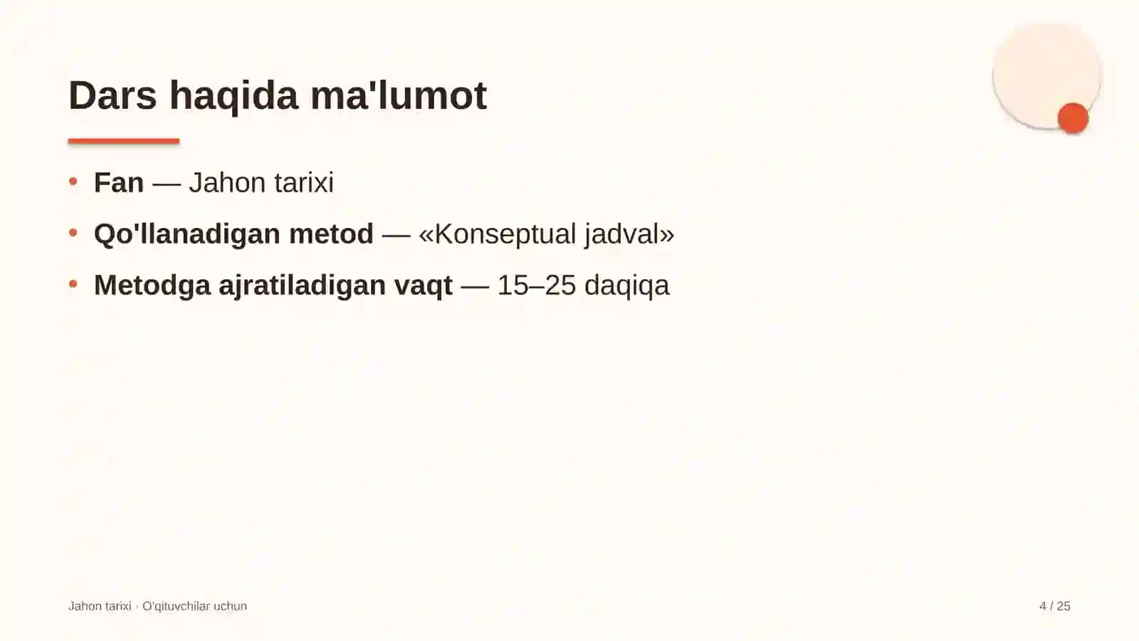 jahon tarixi darslarida konseptual jadval metodidan foydalanish 9722 4