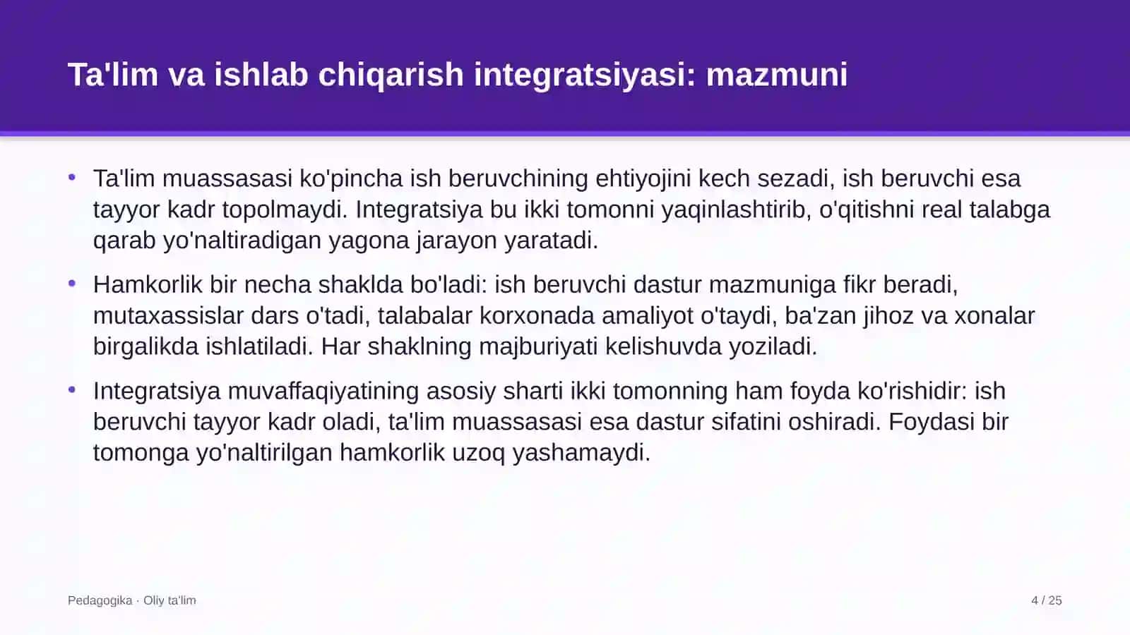 Yer osti gaz omborlarida ta'lim va ishlab chiqarish integratsiyasi 4