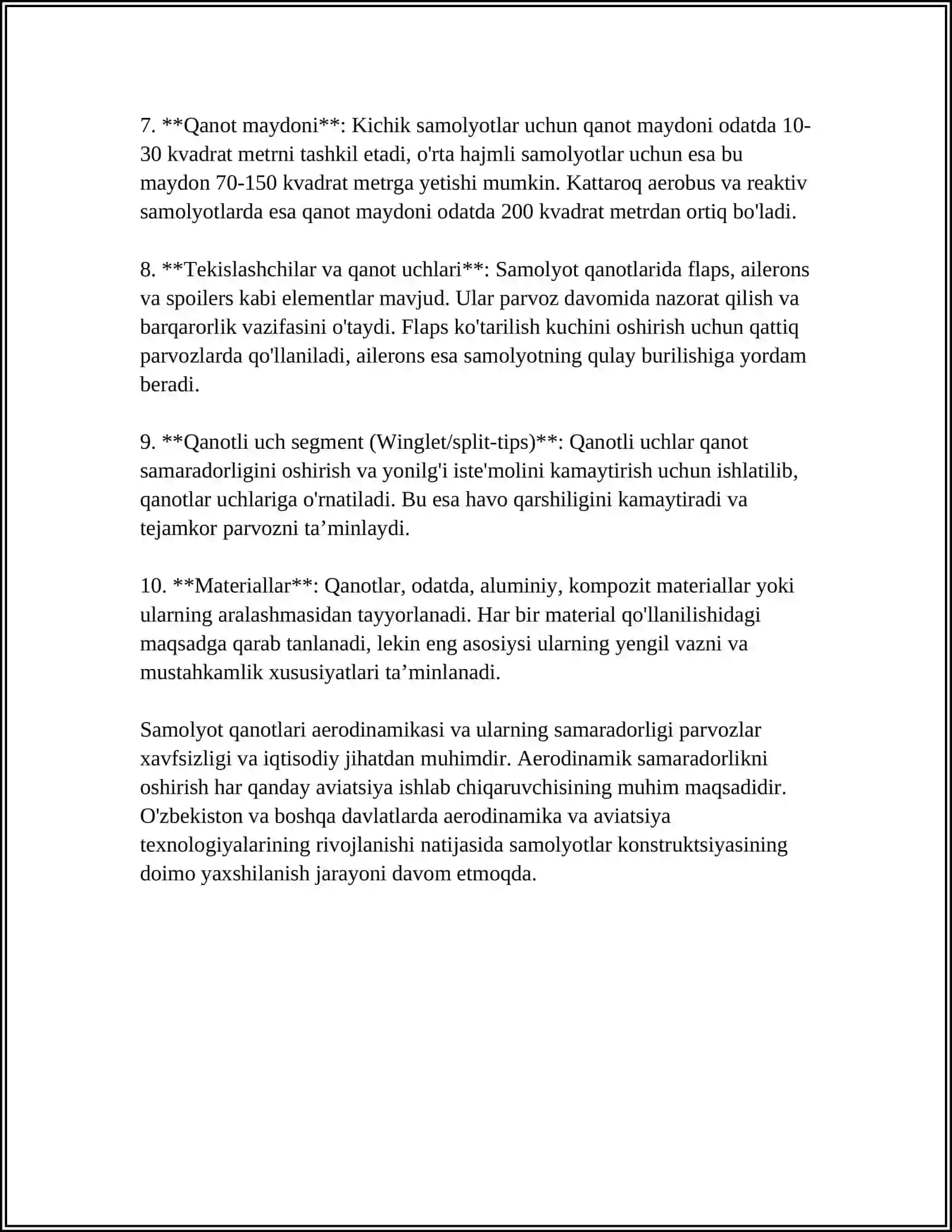 SIQILUVCHANLIKNING AERODINAMIK TAVSIFLARGA TA'SIRI 4
