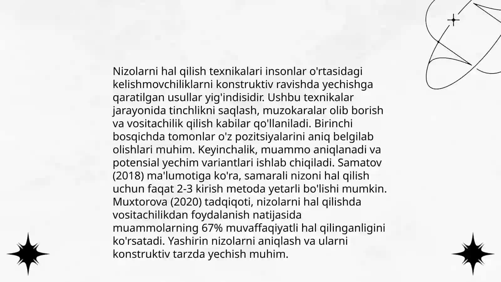 Nizolarni boshqarish strategiyalari 4