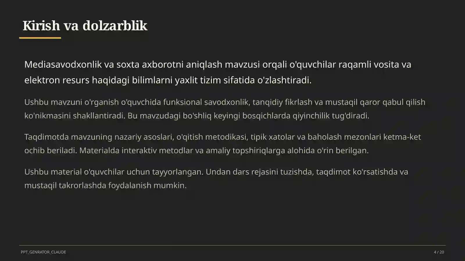 Mediasavodxonlik va soxta axborotni aniqlash 4