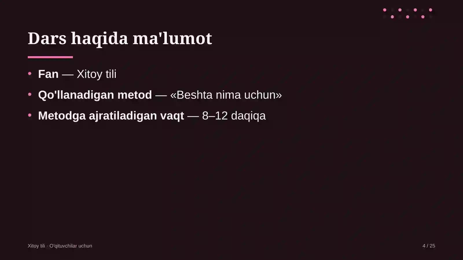 xitoy tili darslarida beshta nima uchun metodidan foydalanish 5891 4