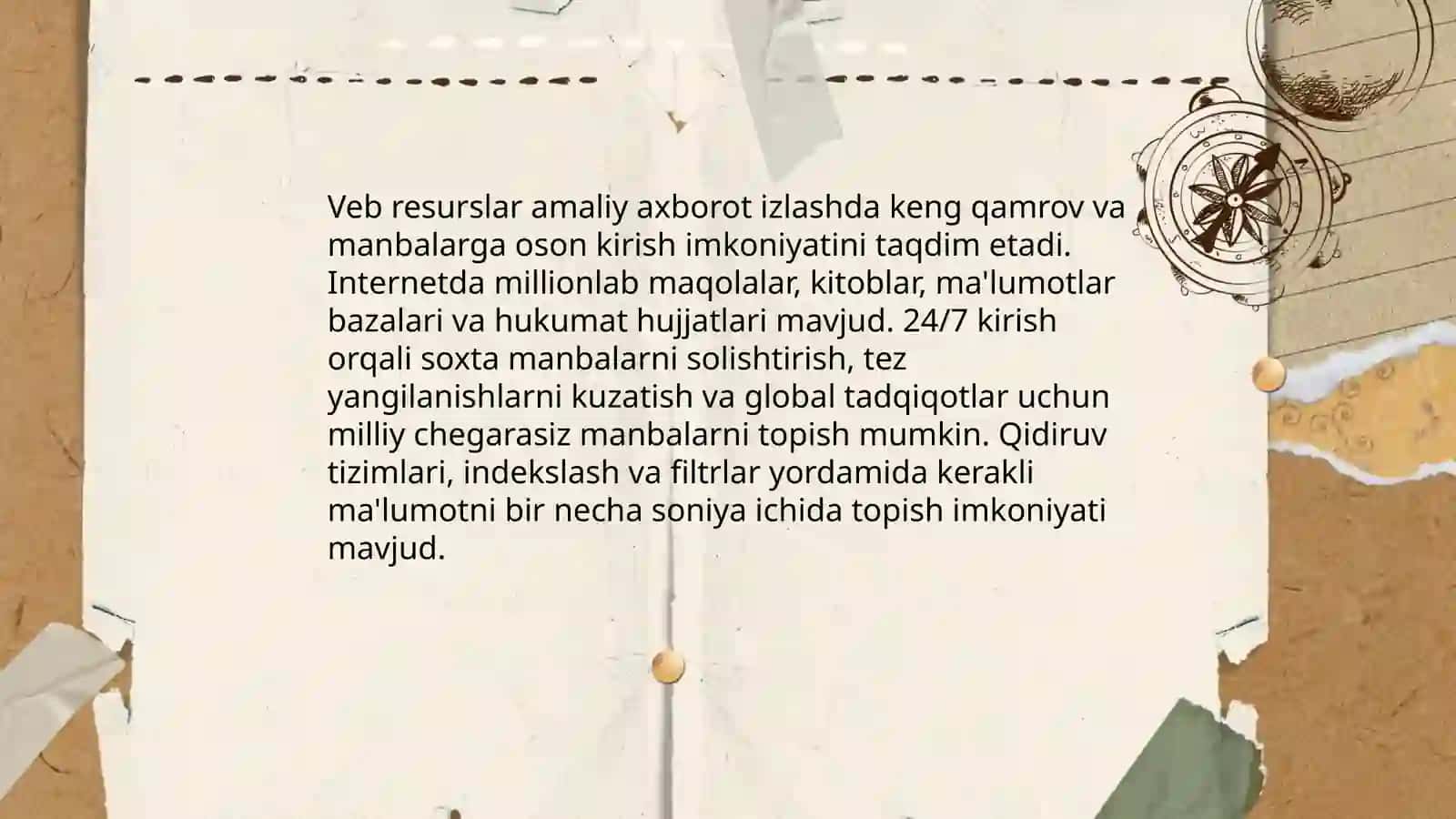 Veb-resurslarning axborotni qidirishda tezkorligi 4