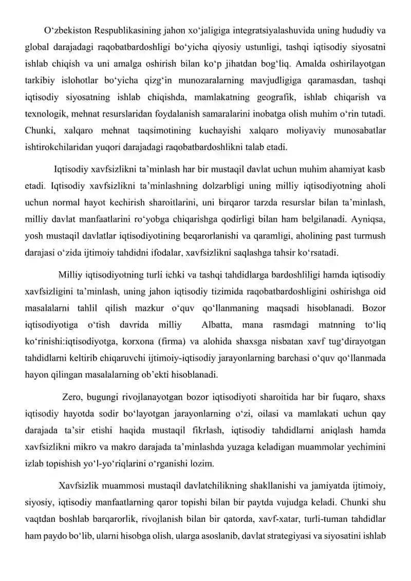 O'zbekiston Respublikasining rivojlangan mamlakatlar bilan iqtisodiy hamkorligi 4