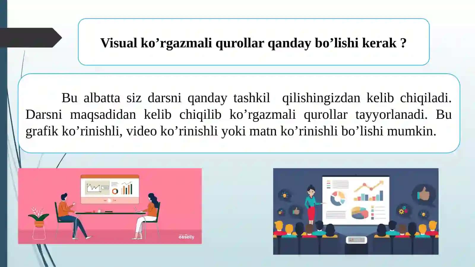 O’qitishning ekranli va ko’rgazmali vositalari 4