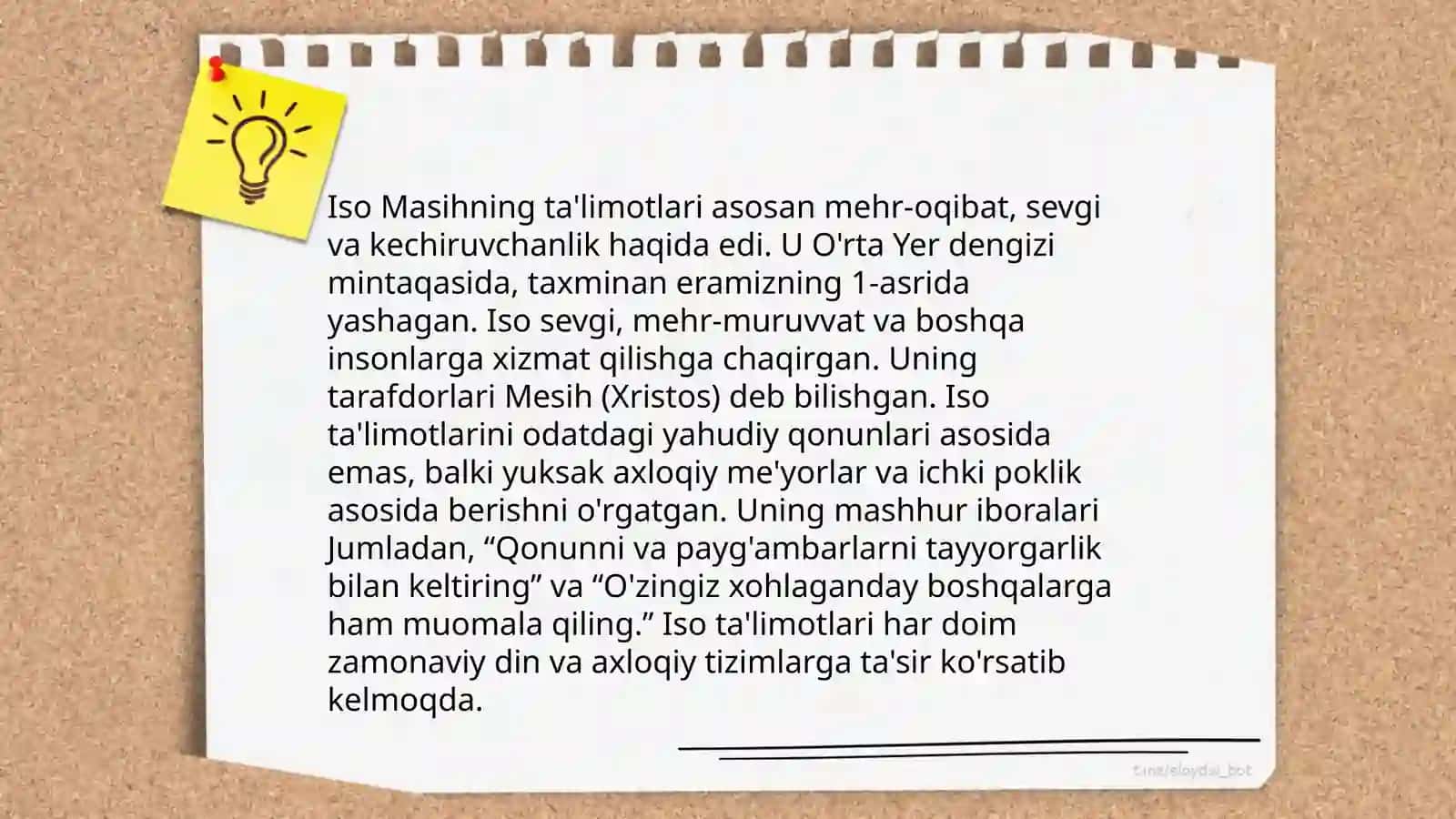 Xirstianlikning paydo bo'lishi aqidalari asosiy yo'nalishlari ta'limotlari va manbalari 4