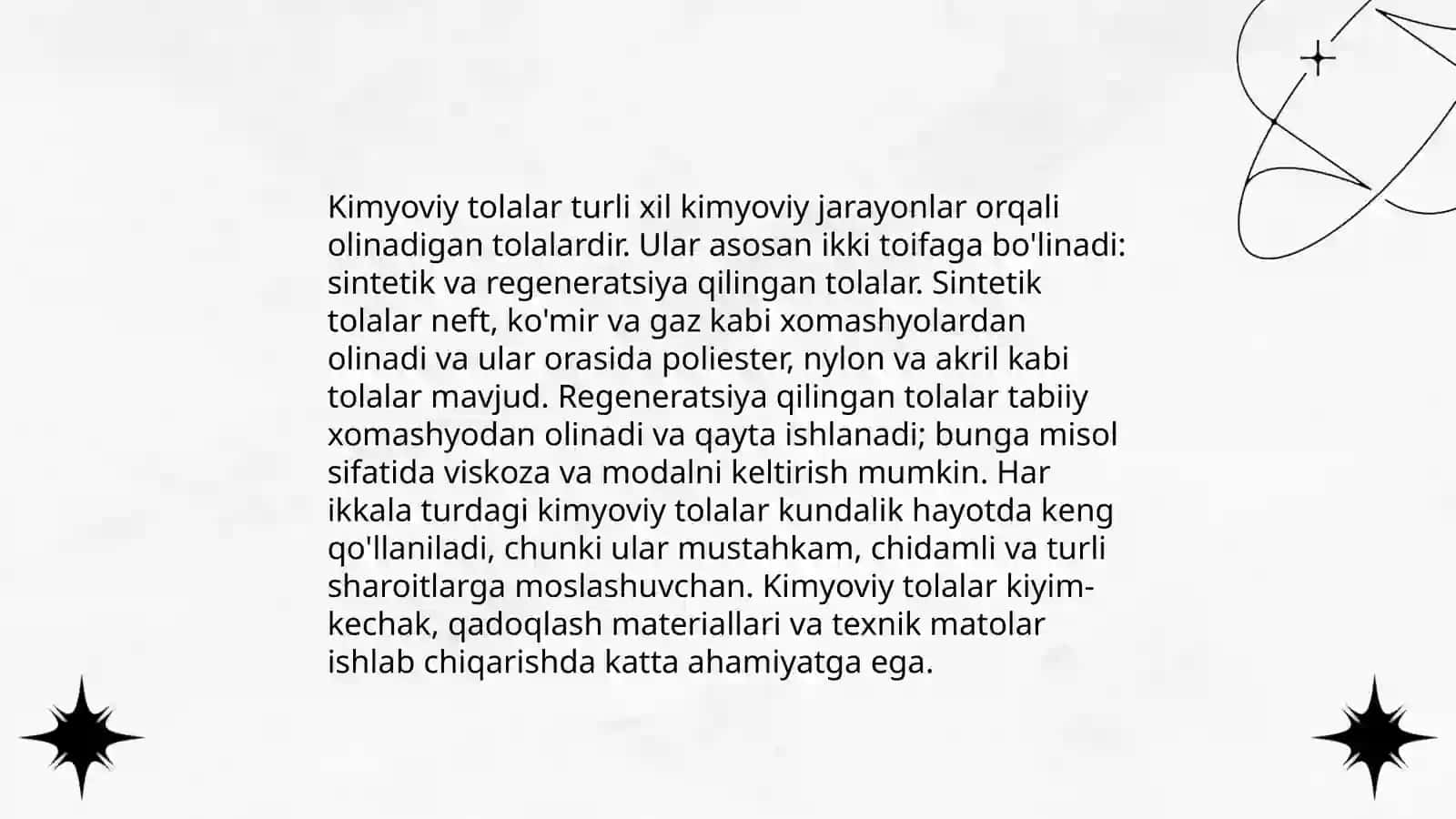 Kimyoviy tolali gazlamalar va ularning xususiyatlari 4