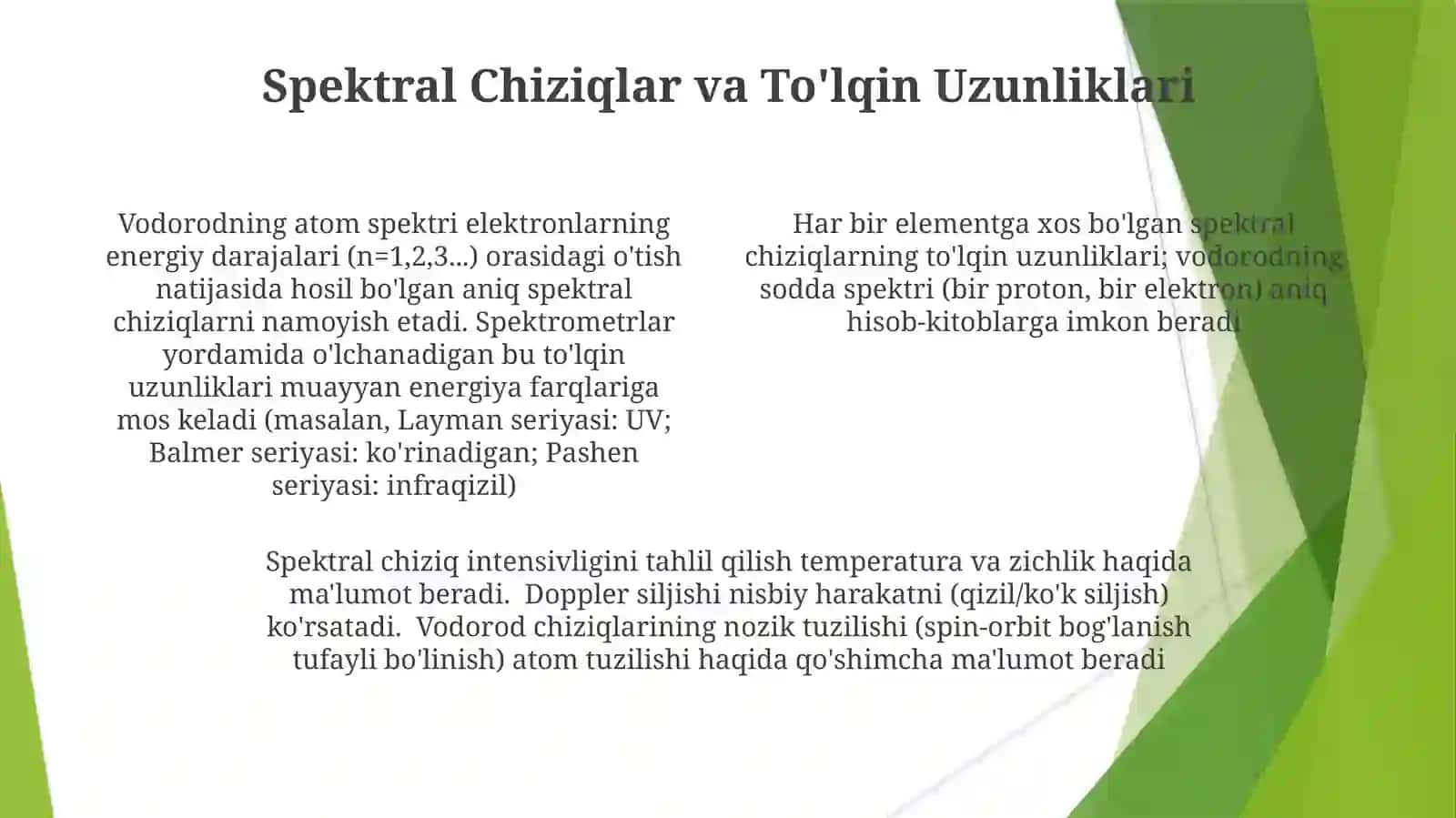 Vadarodatomspektri 4