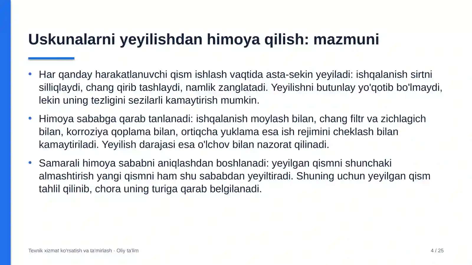 Atom energetikasida uskunalarni yeyilishdan himoya qilish 4