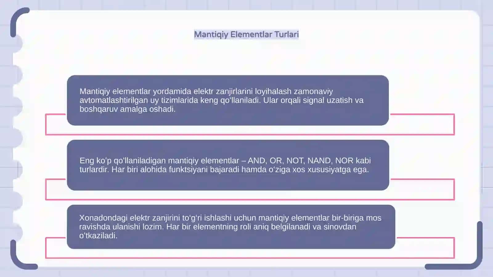 Mantiqiy Elementlar 4