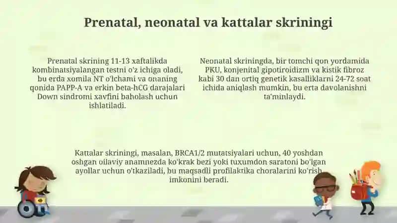 Tibbiy genetikada qo'llaniladigan zamonaviy tekshirish usullari 4