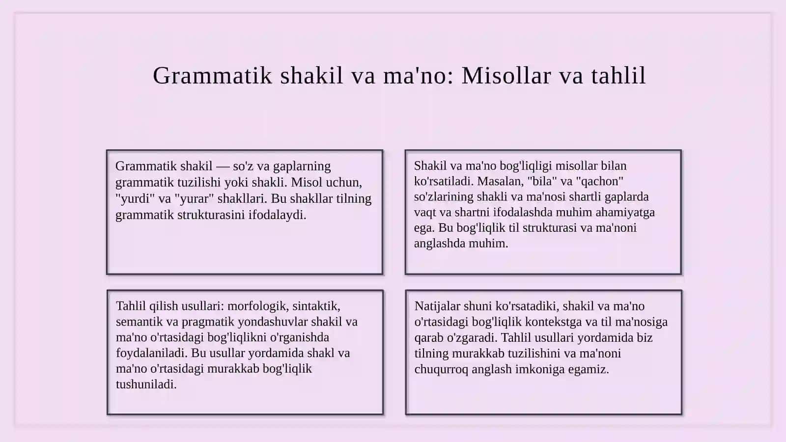 Grammatik shakil va grammatik ma'no 4